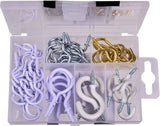 Cup Hooks Set, Assorted, 55-pk Z7E5 - product image 1