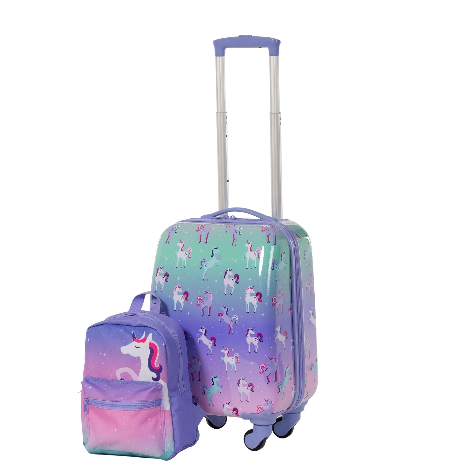 Kids Unicorn Hardside Luggage, 2-pc, Hardside Spinner Luggage, 23-in, Hardside Carry-On Spinner Flex Travel Suitcase,... O2G8 - product image 4