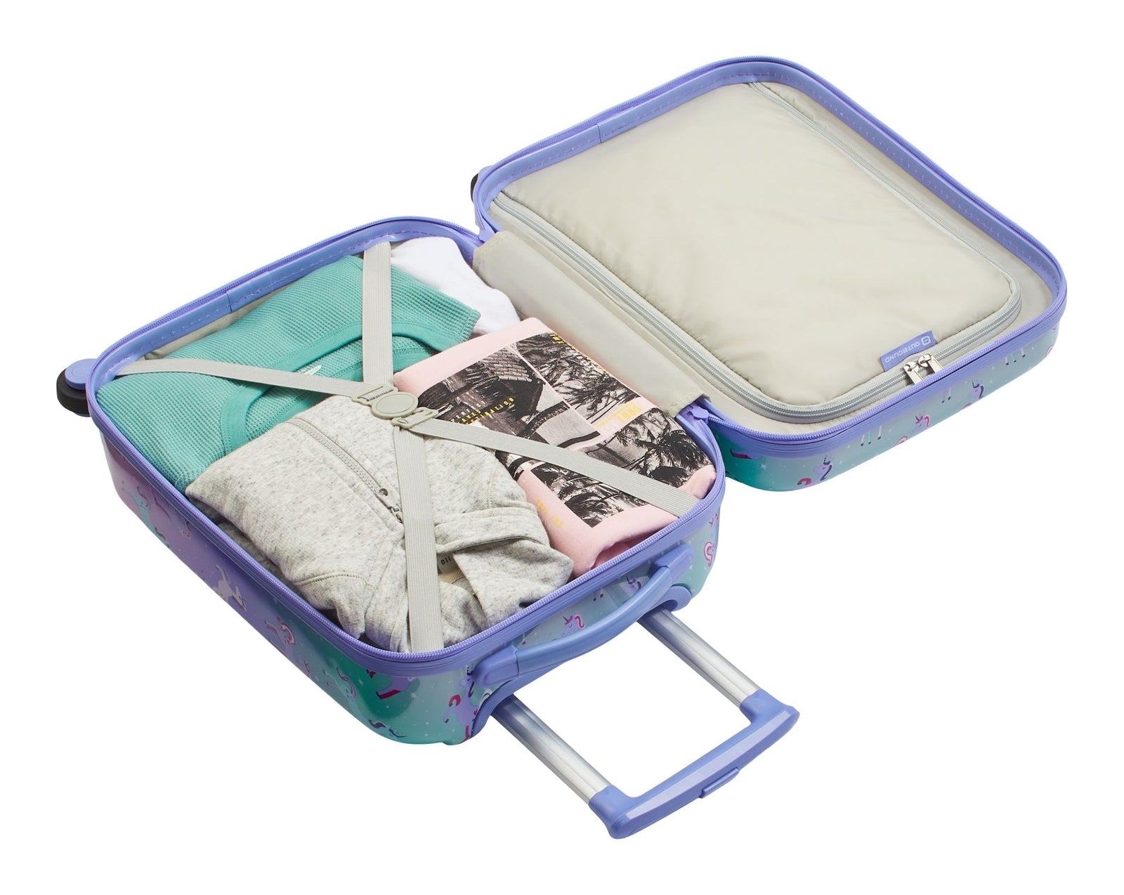 Kids Unicorn Hardside Luggage, 2-pc, Hardside Spinner Luggage, 23-in, Hardside Carry-On Spinner Flex Travel Suitcase,... O2G8 - product image 8