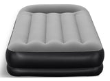 Tritech Double High Flocked Airbed, Twin, Grey, 75x38x14-in A1P9 - product image 1