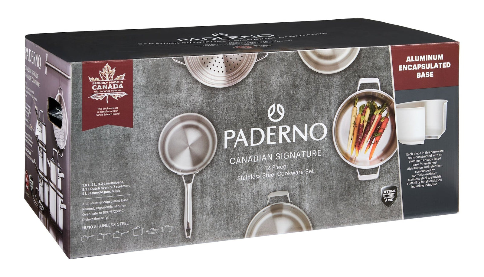 Canadian Signature Stainless Steel Cookware Set, 12-pc E0C6 - product image 8