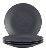 Dorset Stoneware Dinner Plate Set, Black Reactive, 4-pk, Oven Safe Z4I0 - product image 1