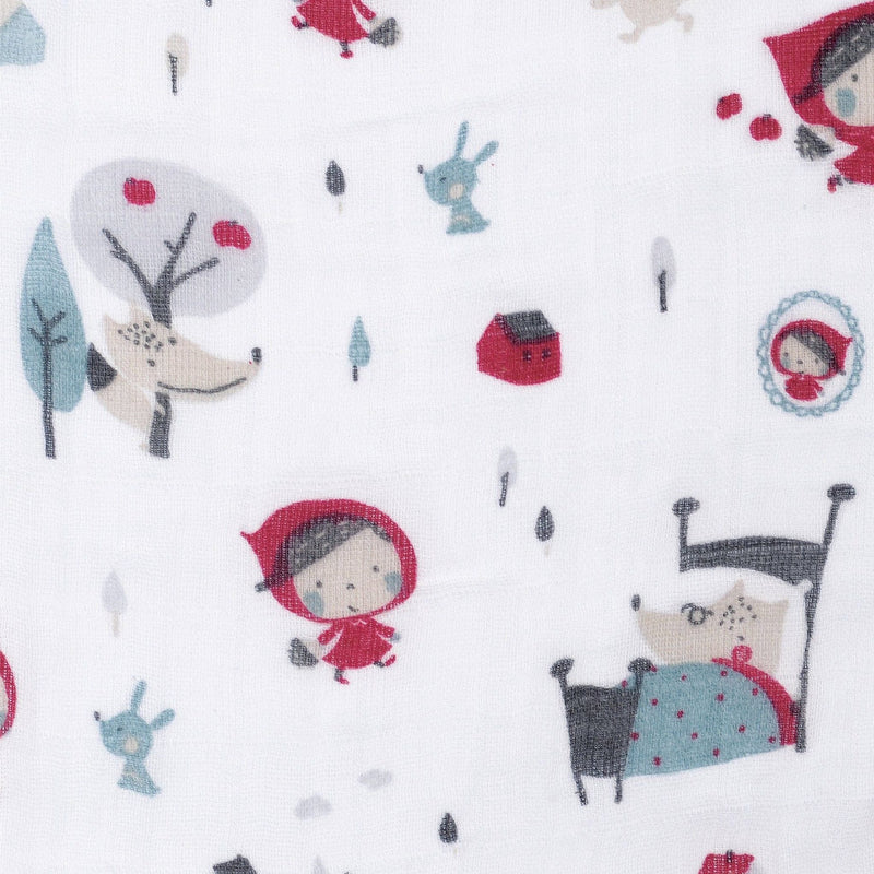 Cotton Muslin Baby Swaddle Blanket, Riding Hood A9K8