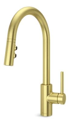 Fullerton Pull-Down Kitchen Faucet, Brush Gold F9Y8