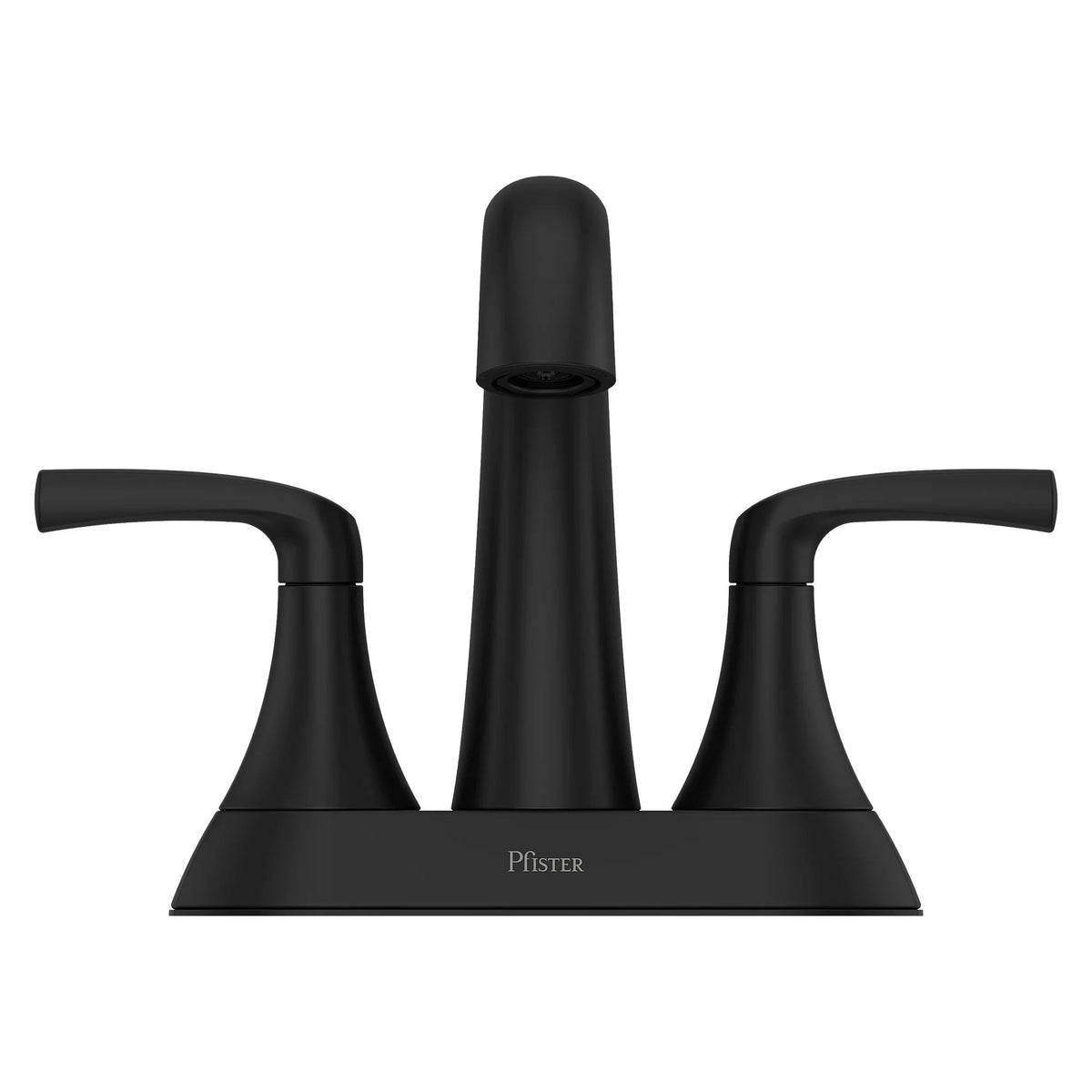 Rancho Double Handle 4-in Centreset Bathroom Sink Faucet Push & Seal Drain, WaterSense Certified, Matte Black T6I9 - product image 5