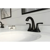 Rancho Double Handle 4-in Centreset Bathroom Sink Faucet Push & Seal Drain, WaterSense Certified, Matte Black T6I9 - product image 7