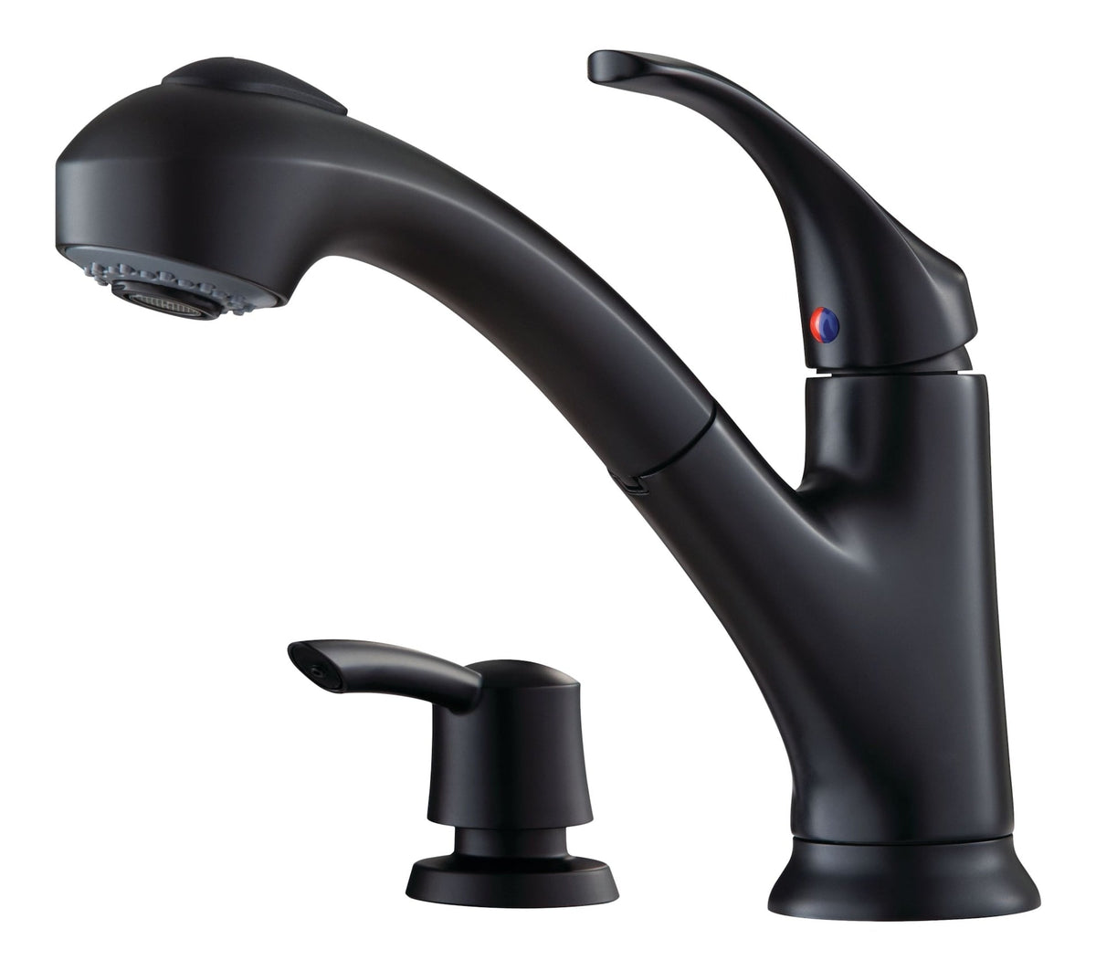 Shelton Matte Black Pull-Out Kitchen Faucet H5Y3 - product image 1
