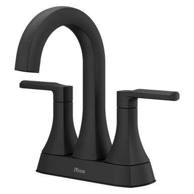 Vaneri 4-in Centreset Bath Faucet, Matte Black C6D5 - product image 1