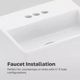 Vaneri 4-in Centreset Bath Faucet, Matte Black C6D5 - product image 7