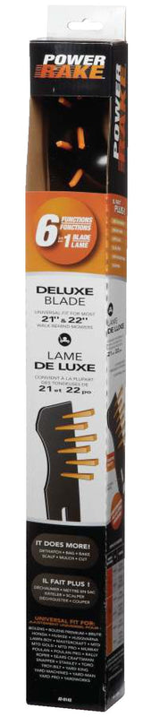 Power Rake Universal 6-in-1 Replacement Lawn Mower Blade, 21-in/22-in, Removable Tines D7X8 - product image 2