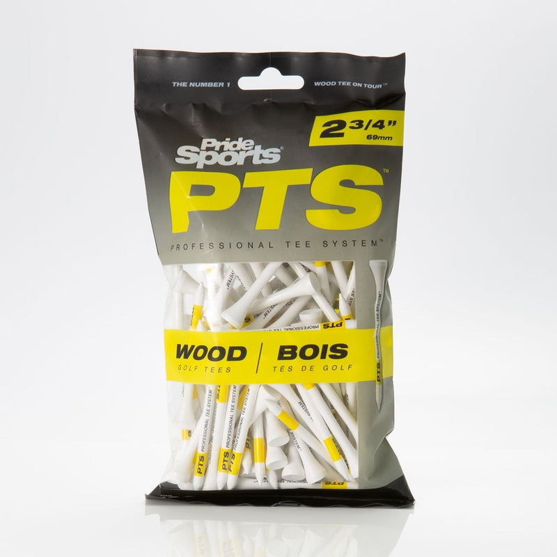Professional Biodegradable Hardwood Golf Tees, 2-3/4-in, 100-pk, White W0O1