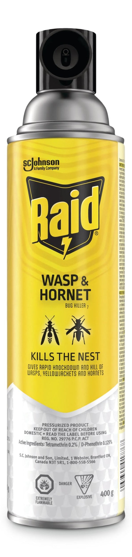 Hornet & Wasp Spray, Aerosol Spray, 400 g Q4J8