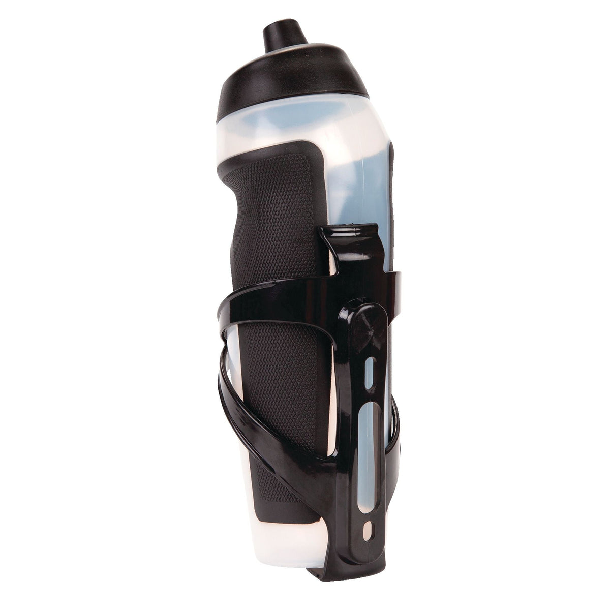 Easy-Squeeze Bike Water Bottle withCage/Holder, Transculent, 20.2-oz U0D0 - product image 2