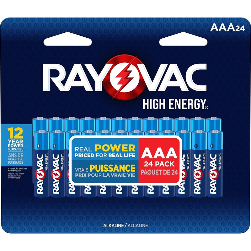 HIGH ENERGY AAA Alkaline Batteries, Long Lasting, All Purpose, 24-Pk G4Q3