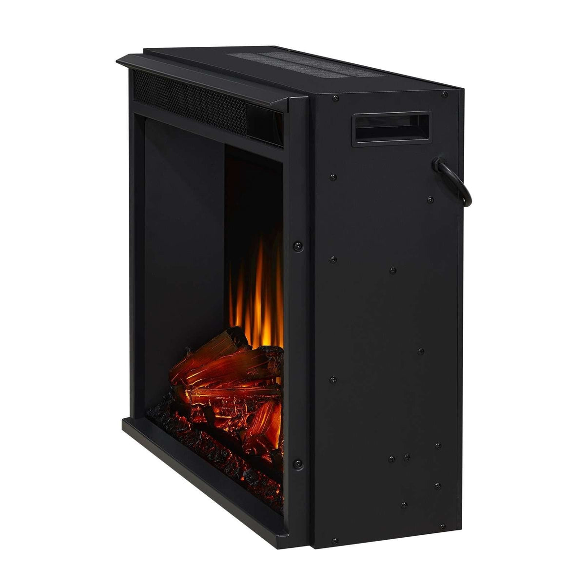 Flame Valmont Media Indoor Electric Fireplace TV Stand, 74-in, 1500W, Includes Remote Control & Firebox, Chestnut Oak C5Q9 - product image 3