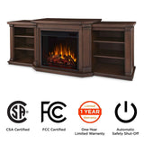 Flame Valmont Media Indoor Electric Fireplace TV Stand, 74-in, 1500W, Includes Remote Control & Firebox, Chestnut Oak C5Q9 - product image 8