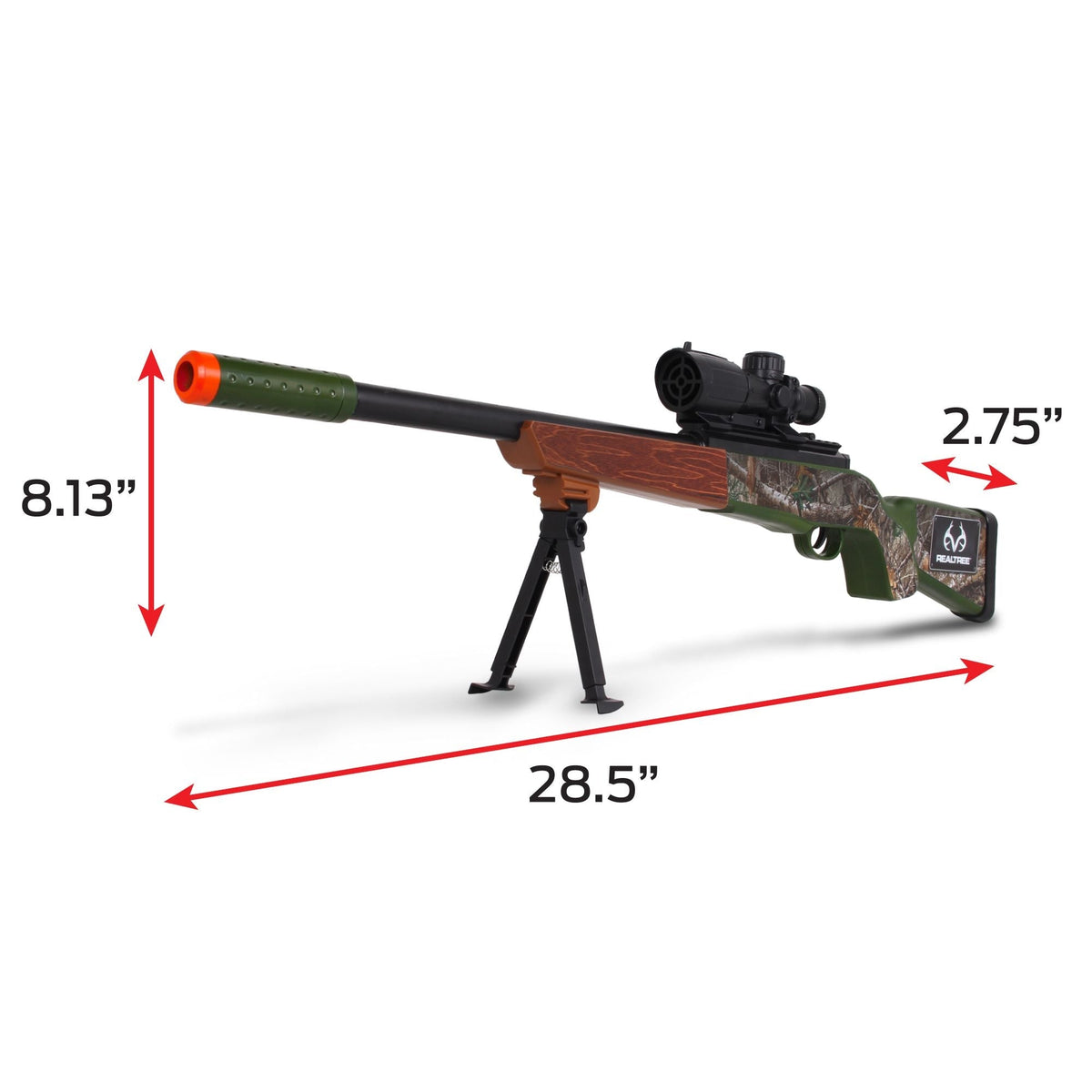 Green Hunting Rifle Toy with Built-in Scope I0M8 - product image 4