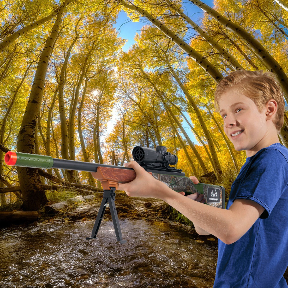 Green Hunting Rifle Toy with Built-in Scope I0M8 - product image 7