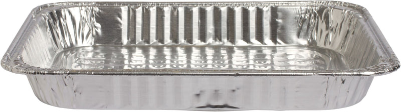 Foil Reusable Half Size Steam Baking Pan, Silver, 12-in, for Baking/Cooking/Steaming Q3F2