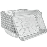 Foil Reusable Half Size Steam Baking Pan, Silver, 12-in, for Baking/Cooking/Steaming Q3F2 - product image 2