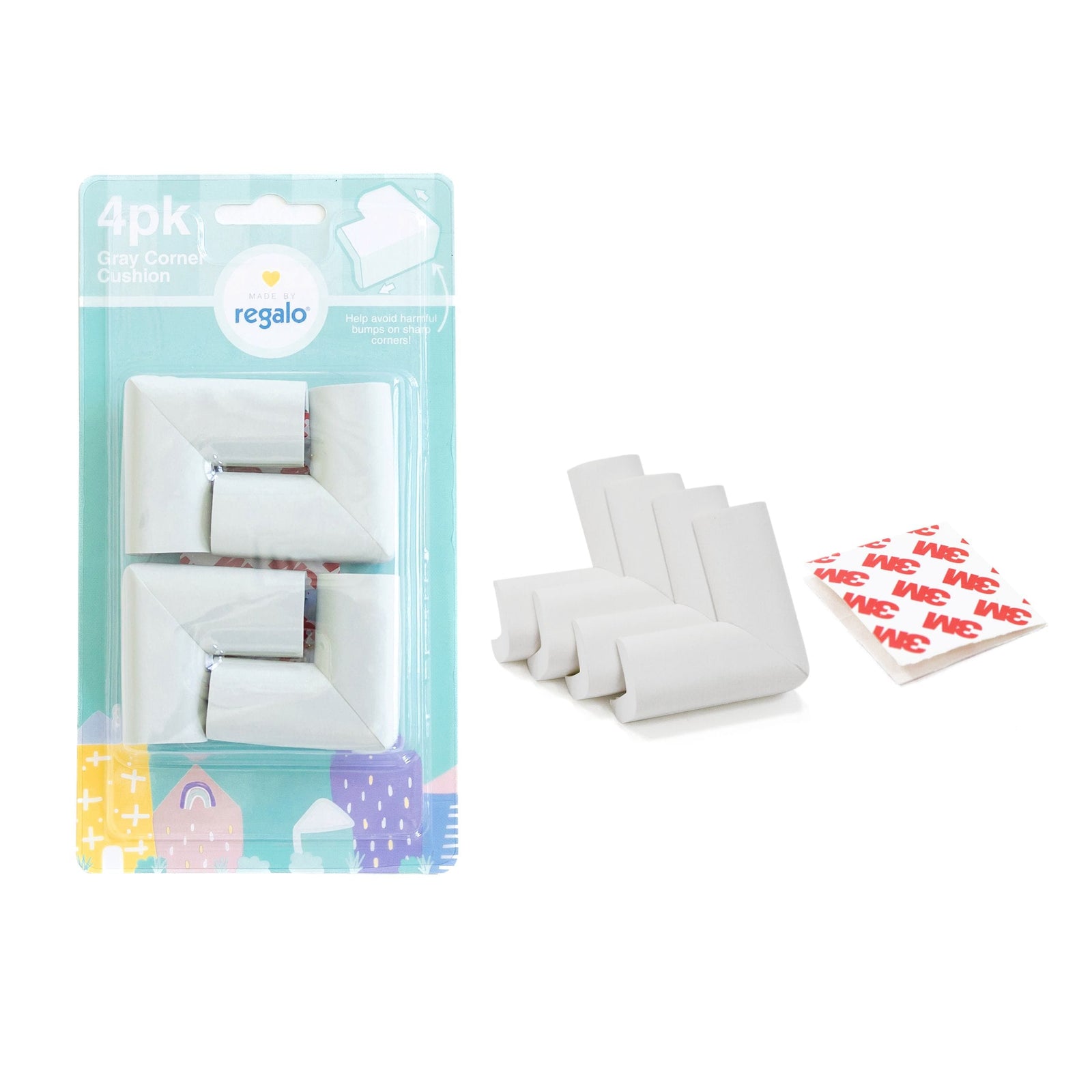 Child-Proofing Furniture Edge Cushion Bundle, Grey, 16-ft A5W6 - product image 1