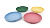 Reusable Plastic Tumbler Plates, BPA Free, Recyclable Material, Suitable for Kids, 4-pk H1U8 - product image 1