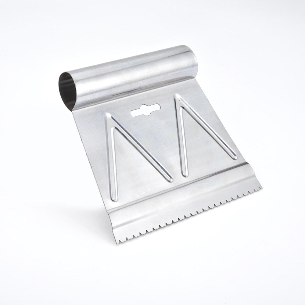Multi-Purpose Steel V-Notch Adhesive Spreader/Applicator Tool, 3/16 x 6-in Y0S1 - product image 1