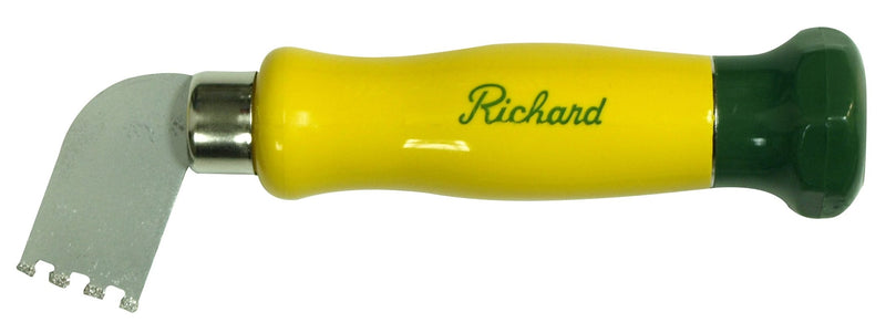 Tungsten Steel Carbide-Tipped Grout Remover Tool with Notched Blade & Plastic Handle E5L3