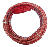 16/3 Outdoor Snowflake Extension Cord with Grounded Outlet, Red/White, 7.5-m D4L2 - product image 1