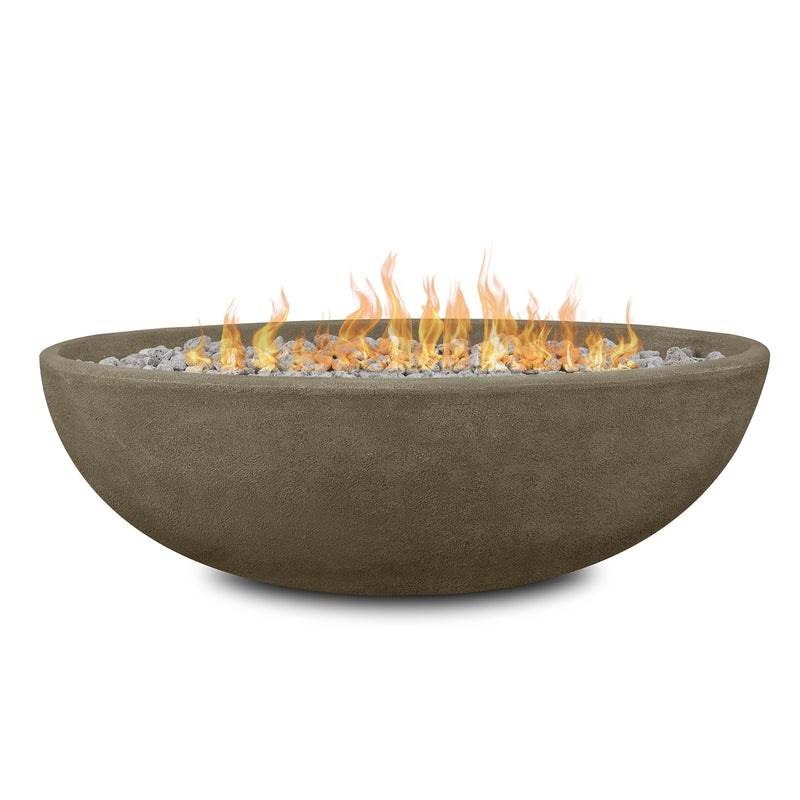 Oval Concrete Propane Fire Pit in Glacier Gray, 48-in A9I7