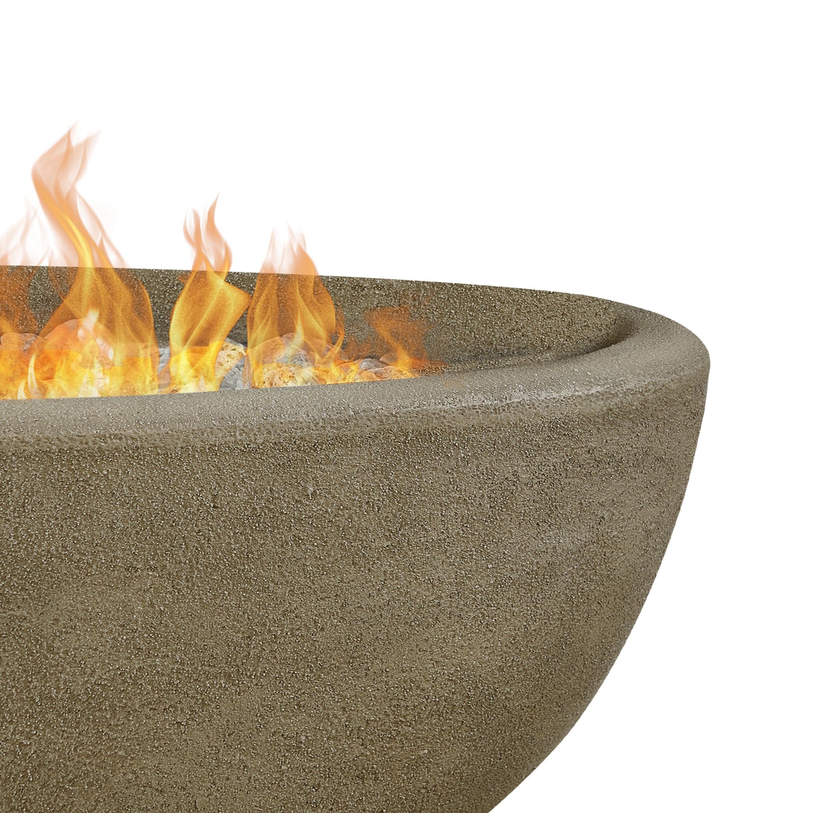 Oval Concrete Propane Fire Pit in Glacier Gray, 48-in A9I7 - product image 2