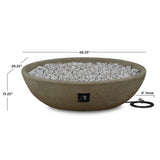 Oval Concrete Propane Fire Pit in Glacier Gray, 48-in A9I7 - product image 3