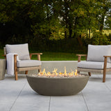 Oval Concrete Propane Fire Pit in Glacier Gray, 48-in A9I7 - product image 4