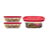 3.57-Cup (2) and 5.26-Cup EasyStore Rectangle Food Storage Containers with Lids, 3 Pack O0M5 - product image 1