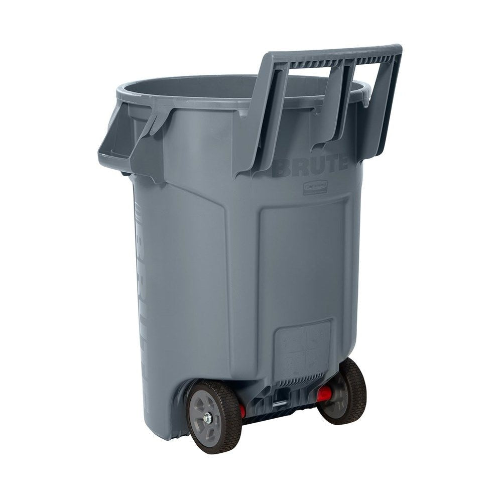 Commercial Wheeled Brute Circular Outdoor Garbage Can, Grey, 121-L Y5J3 - product image 3