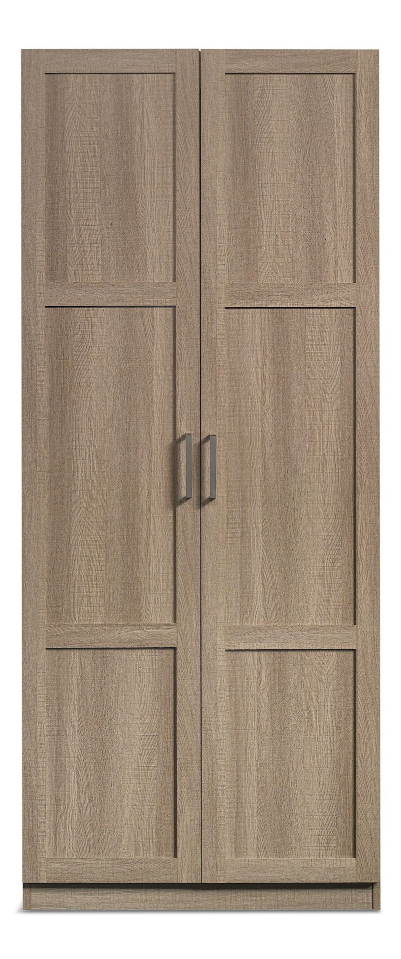 2-Door Storage Cabinet With Adjustable Shelves, Oak Finish E2C7 - product image 1