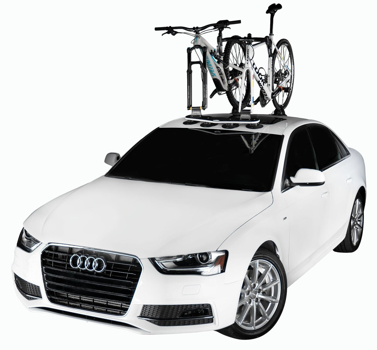 Mini Bomber MAX 2-Bike Fork-Mount Bike Carrier/Rack with HUSKE Plugs, Black W1W3 - product image 2