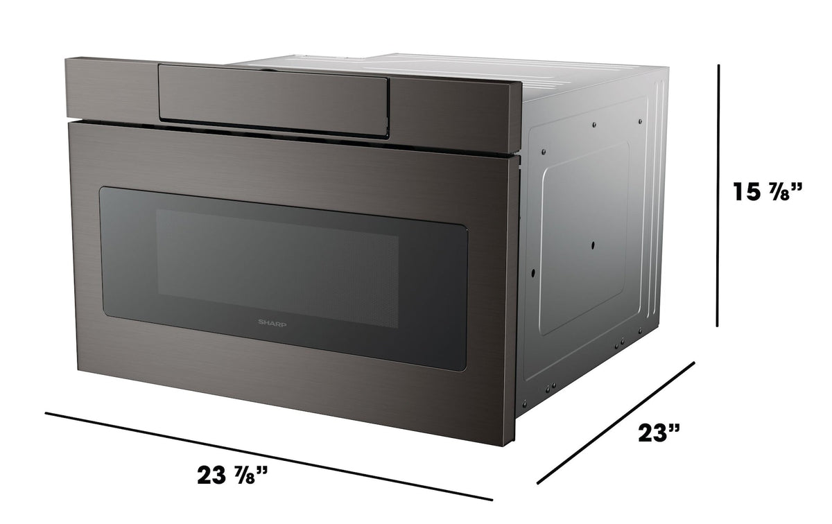 Black Stainless Steel Microwave Drawer Oven, 24-in G3I4 - product image 7