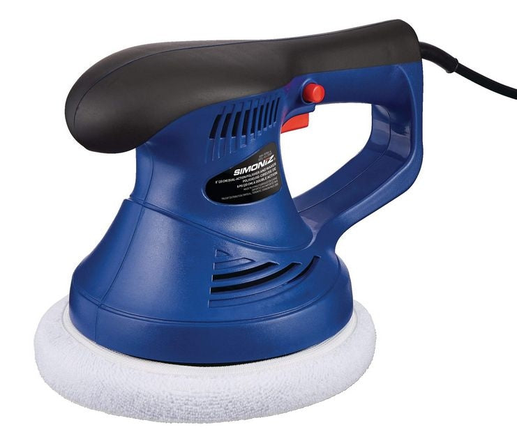 Brushed Corded Bonnet Random Orbit (Dual Action) Palm Grip Polisher & Waxer Kit, 8-in B1S1