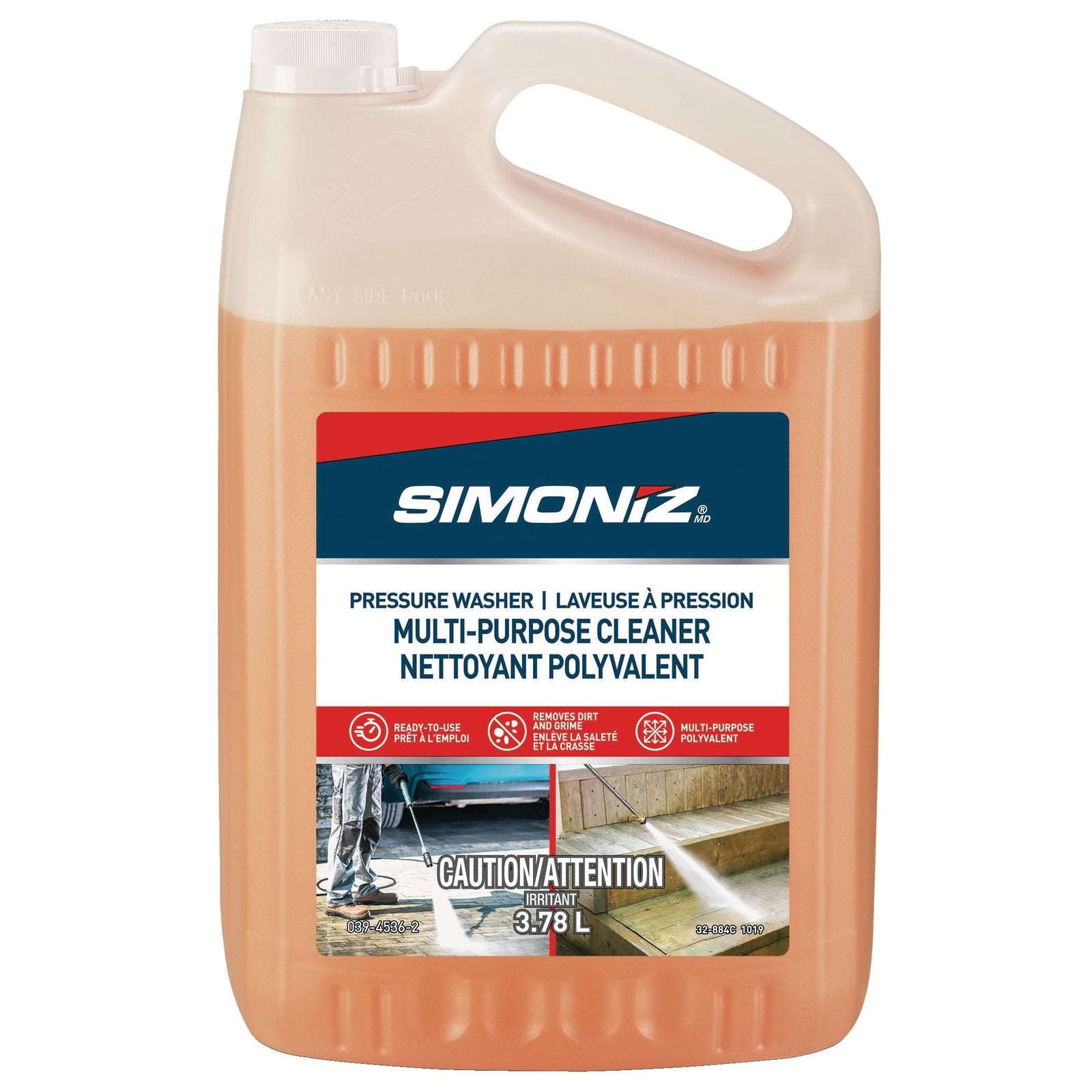 Non-Toxic All-Purpose Ready-to-Use Pressure Washer Detergent, 3.78L L8S9 - product image 1