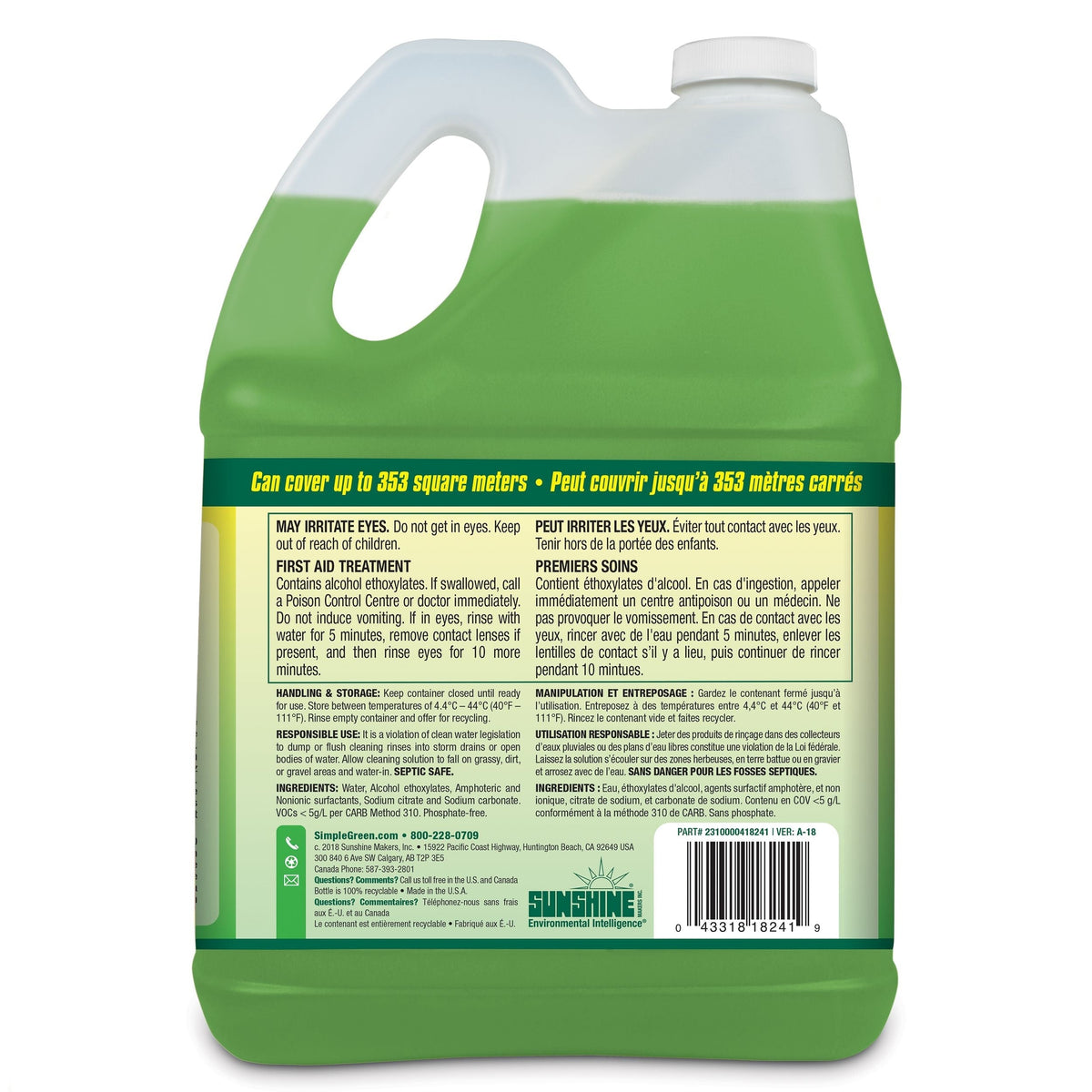 Green Heavy-Duty Concentrate Pressure Washer Detergent, 4L X4F5 - product image 5