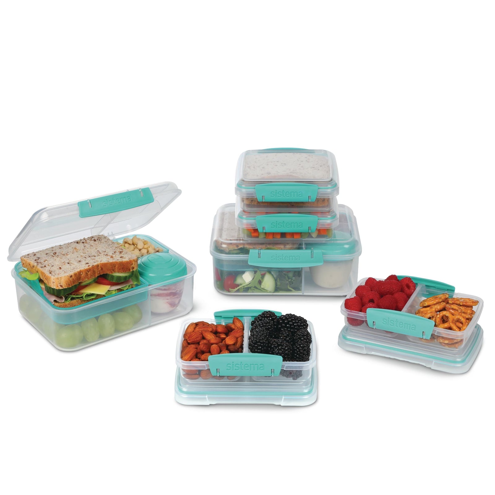 Bento To-Go Box, 6-pk, Assorted Colours L3Y8 - product image 1