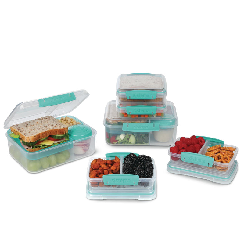 Bento To-Go Box, 6-pk, Assorted Colours L3Y8