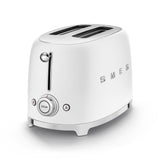 50's Retro Style Wide Slot Pop Up Electric Toaster with 6 Settings, 2-Slice, Matte White Q9J2 - product image 1