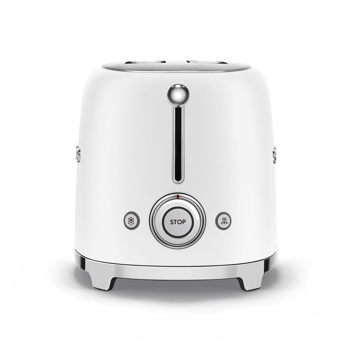 50's Retro Style Wide Slot Pop Up Electric Toaster with 6 Settings, 2-Slice, Matte White Q9J2 - product image 2