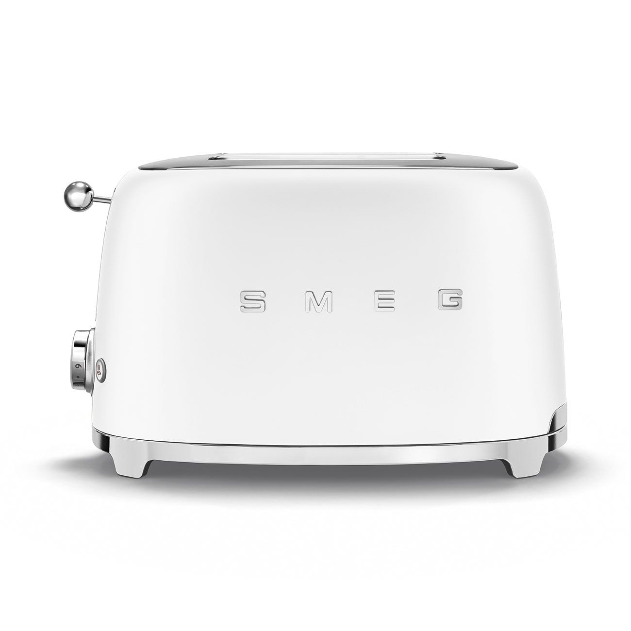 50's Retro Style Wide Slot Pop Up Electric Toaster with 6 Settings, 2-Slice, Matte White Q9J2 - product image 5