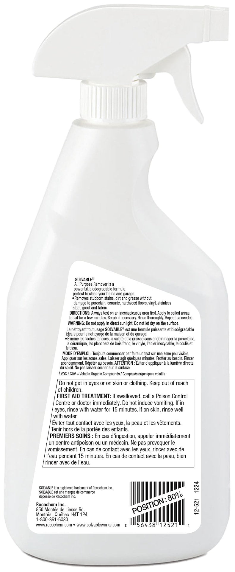 All Purpose Remover, 625-mL J6R1 - product image 2