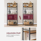Home Rustic Brown Baker's Rack with Charging Station A2B1 - product image 4