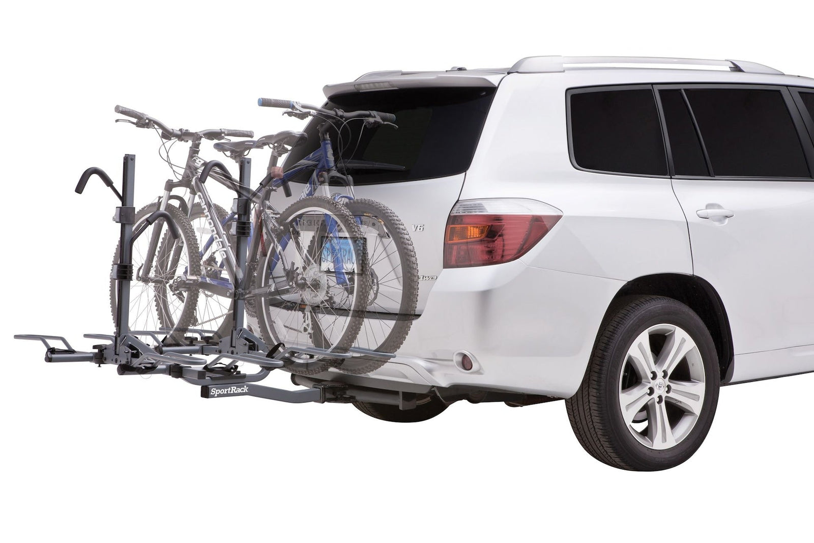 SR2902LR Crest Deluxe 4-Bike Lock & Tilt Platform Hitch Mount Bike Rack, Fits 2-in Receiver, Granite Grey H9F4 - product image 2