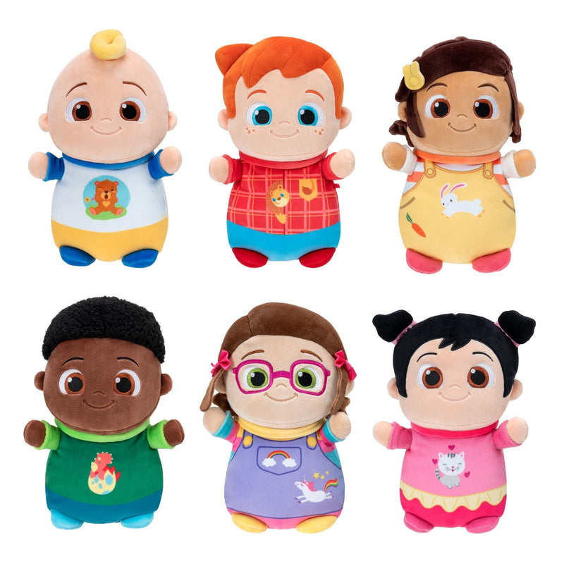 HugMees CoComelon Baby JJ Plush Doll, 10-inch Soft Plush Toy I7D8